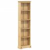 vidaXL Libreria Corona 46x20x170 cm in Legno Massello di Pino