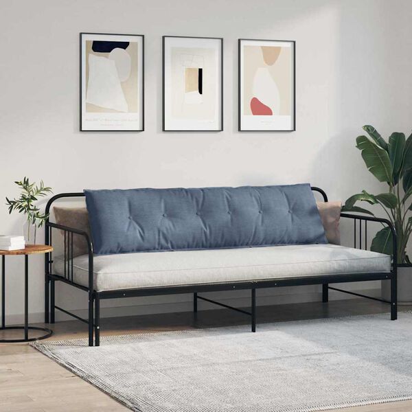 vidaXL Cuscino per Schiena Blu 180 x 50 cm Tessuto in Cords