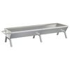 vidaXL Vassoio per Barbecue Argento 158x42x31 cm Acciaio Inox