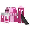 vidaXL Letto a castello per bambini Bianco e Rosa 80 x 200 cm Metallo