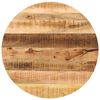 vidaXL Piano per Tavolo &Oslash; 70x1,5cm Rotondo Legno Massello Grezzo Mango