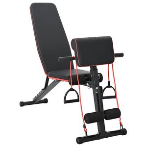 vidaXL Panca per pesi Nero 131 x 41 x 100 cm