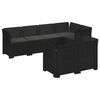 vidaXL Divano 7 Posti da Giardino con Cuscini Aspetto Rattan PP