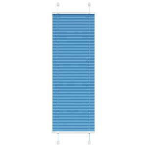 vidaXL Tenda Plissettata Blu 40x100 cm Larghezza Tessuto 39,4 cm