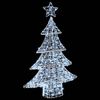 vidaXL Albero di Natale con 100 LED Bianco freddo 120 cm Acrilico