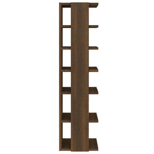 vidaXL Scarpiera Rovere Marrone 27,5x27x102 cm in Legno Multistrato