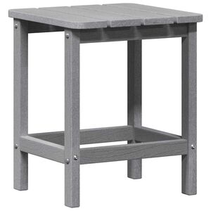 vidaXL Tavolo laterale Grigio chiaro 38 x 38 x 46 cm Polietilene