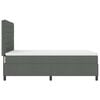 vidaXL Letto a molle con materasso Grigio scuro 140 x 200 cm Tessuto