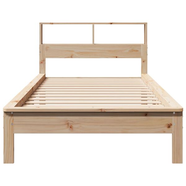 vidaXL Letto Libreria senza Materasso 90x200 cm Legno Massello Pino