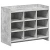 vidaXL Mobile per scarpe Grigio Cemento 85 x 39,5 x 70 cm