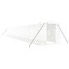 vidaXL Serra con Telaio in Acciaio Bianco 32 m&sup2; 16x2x2 m