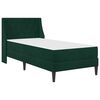 vidaXL Struttura letto con materasso Verde Scuro 80 x 200 cm Velluto