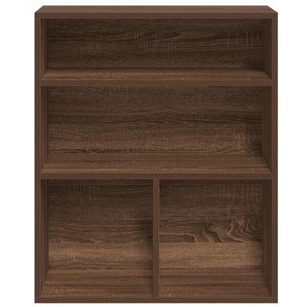 vidaXL Libreria Rovere Marrone 60x30x71,5 cm in Legno Multistrato