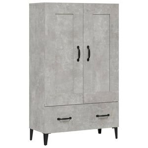 vidaXL Credenza Grigio Cemento 70x31x115 cm in Legno Multistrato