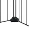 vidaXL Gabbia per Animali 28 Pannelli con Porta Nero 35x35 cm Acciaio