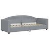 vidaXL Divano Letto con Materasso Grigio Chiaro 80x200 cm in Tessuto