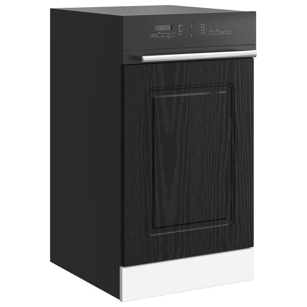 vidaXL Mobile da cucina Kalmar Rovere Nero 45 x 1,5 x 67 cm