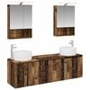 vidaXL Set di Armadi da Bagno 5 pcs Legno antico Legno ingegnerizzato