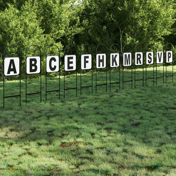 vidaXL Marcatori da Dressage 12 pz in Acciaio