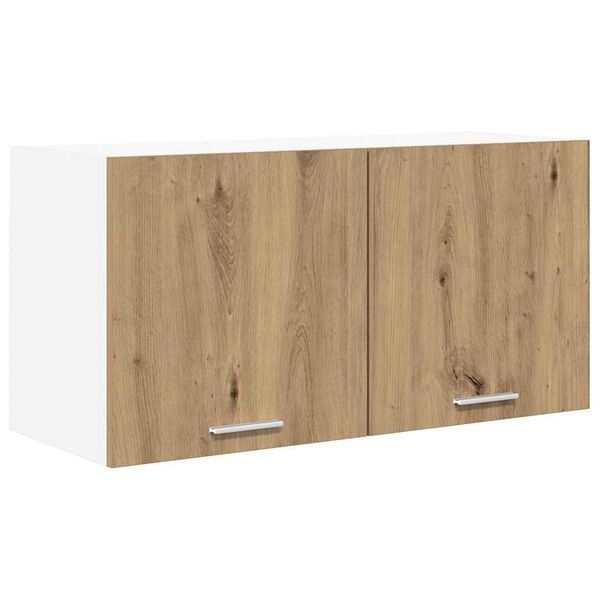 vidaXL Armadio pensile con porta Rovere artigianale 80 x 31 x 40 cm