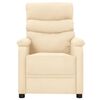vidaXL Poltrona Massaggiante Crema in Tessuto