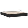 vidaXL Letto con Contenitore con testiera Nero 180 x 200 cm Tessuto