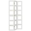 vidaXL Divisorio Ambienti 3Pannelli Bianco Legno Massello di Paulownia
