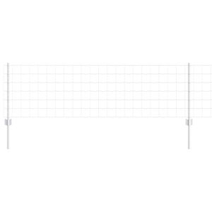 vidaXL Recinzione con Posto Argento