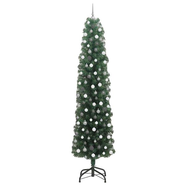 vidaXL Albero di Natale artificiale con 300 LED Verde 240 cm