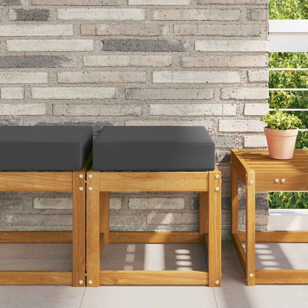 vidaXL Cuscino da Sedia Esterno Antracite 40 x 40 x 8 cm