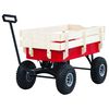 vidaXL Carrello a Mano 150 kg Rosso