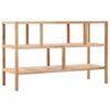 vidaXL Scaffale da Bagno in Legno Massello di Noce 100x40x65 cm