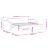 vidaXL Divano Letto Estraibile con Materassi Tortora 100x200cm Tessuto