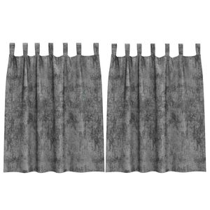 vidaXL Tende in Velluto 2 pz Grigio 140 x 140 cm Velluto