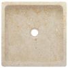 vidaXL Lavandino Crema 40x40x10 cm in Marmo