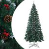 vidaXL Albero di Natale artificiale 500 cm PVC e Acciaio