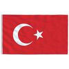 vidaXL Bandiera della Turchia 90x150 cm