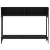 vidaXL Tavolino Consolle Nero 100x30,5x75 cm in Legno Multistrato