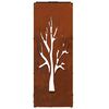 vidaXL Rastrelliera per Legna da Ardere 40x30x80 cm in Acciaio Corten