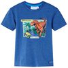 vidaXL Maglietta da Bambino Blu Scuro M&eacute;lange 140