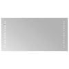 vidaXL Specchio da bagno LED Trasparente 60 x 30 cm vetro temperato
