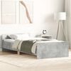 vidaXL Giroletto Grigio Cemento 90x190 cm in Legno Multistrato