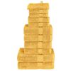 vidaXL Set ASciugamani SOLUND 12 pz Oro 600 gsm