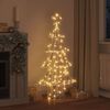 vidaXL Albero di Natale con 160 LED Bianco caldo 150 cm PET