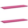 vidaXL Cuscini per Panchina a 2 Pezzi SOEST 2 pz 100% Poliestere Rosa