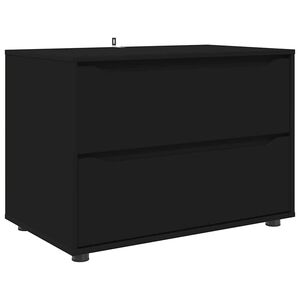 vidaXL Armadio Nero 80 x 48 x 57 cm Legno multistrato