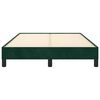 vidaXL Giroletto senza Materasso Verde Scuro 120x190 cm Velluto