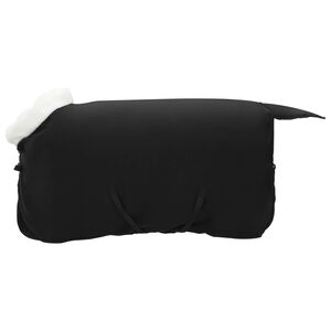 vidaXL Coperta per Cavalli Nero 75 cm Felpa in pile