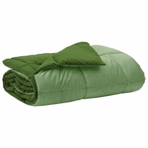 vidaXL Piumone Completo Annuale 135 x 200 cm 4 stagioni Verde