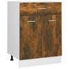 vidaXL Mobiletto &ldquo;Lyon&rdquo; Rovere Fumo 60x46x81,5 cm